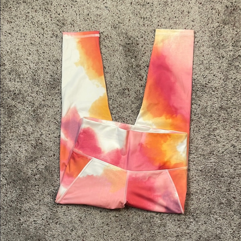 Champion Athletic Wear Orange Multicolor Legging Size Medium‎